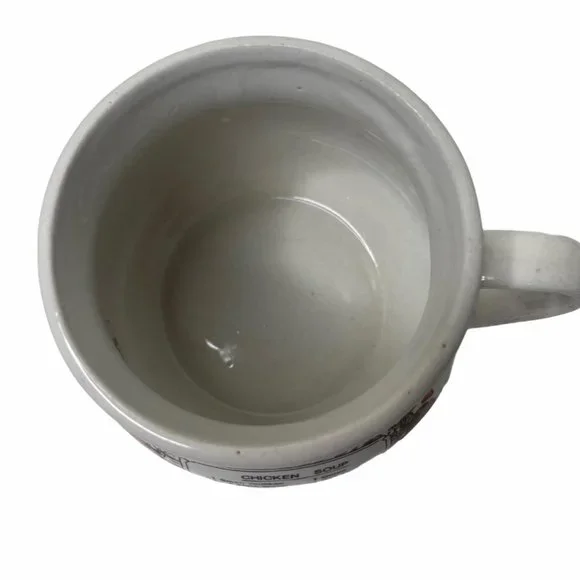 Vintage Ceramic Chicken Soup Mug Bowl Recipe - Picture 2 of 5